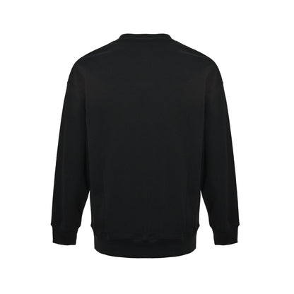 Fendi 25Fw Galeries Lafayette leather embroidered round neck sweatshirt