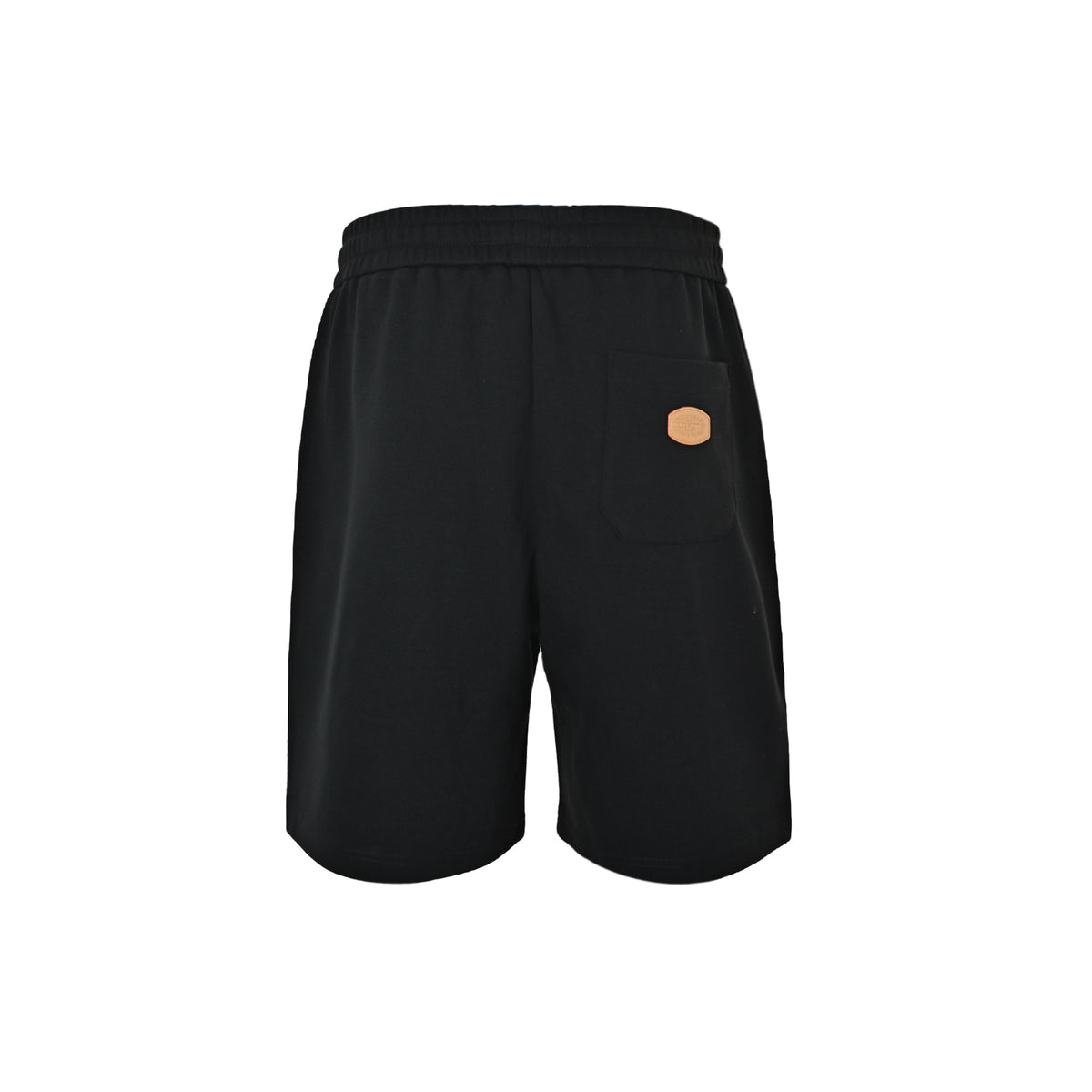 Louis Vuitton three-flower print leather label shorts