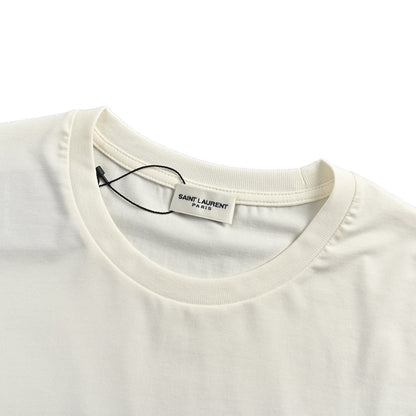 Saint Laurent SLP short sleeves with small logo embroidery on the chest