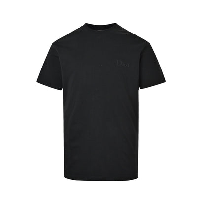 Dior short sleeves with dark letter embroidery on the chest