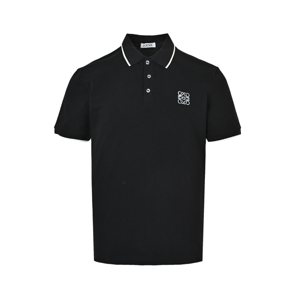 Loewe/Luo Yiwei Contrast color logo embroidered Polo short sleeves
