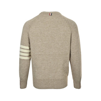 Thom Browne/Thom Brown four-bar wool crew neck sweater