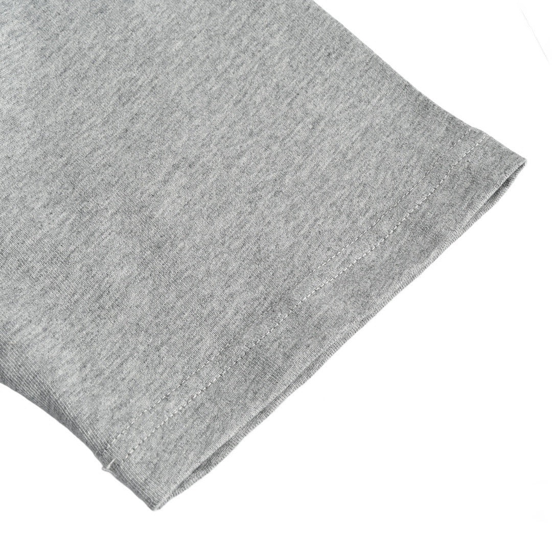 Dior 23ss embroidered silver logo short sleeves