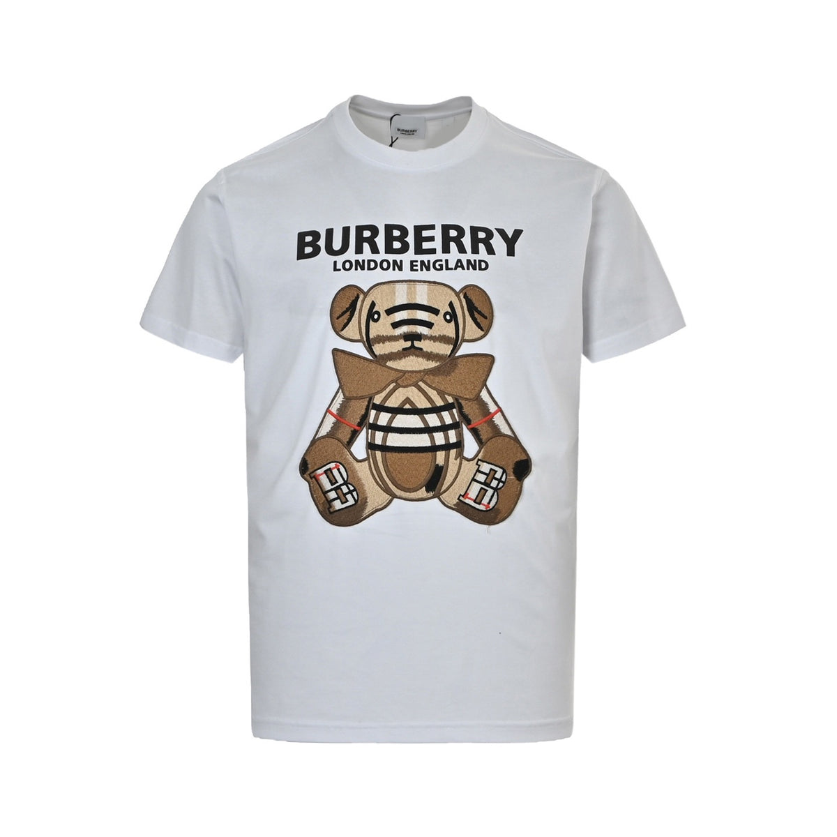 Burberry bear patch embroidered short sleeves