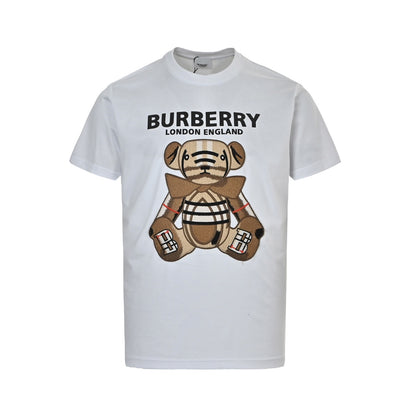 Burberry bear patch embroidered short sleeves