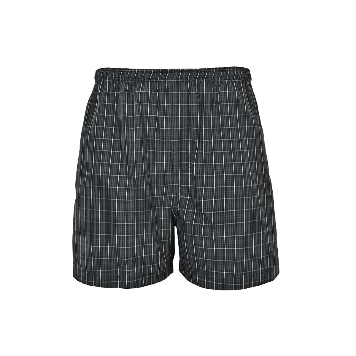 Balenciaga/Balanciaga wheat ear embroidered plaid beach shorts