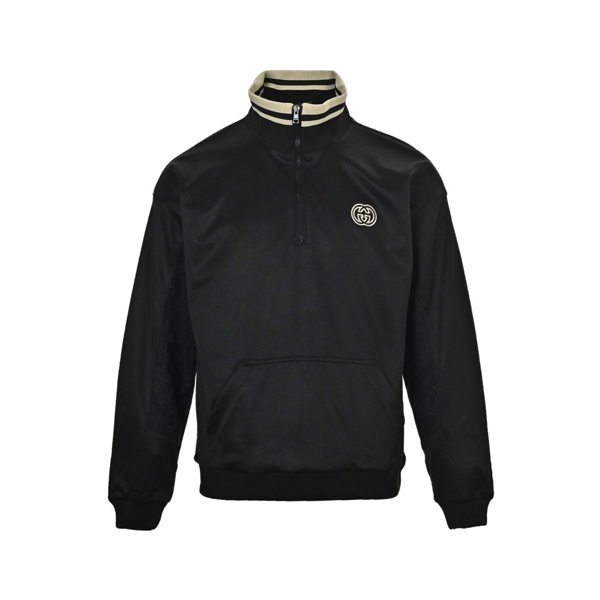 Gucci 24Fw hollow double G embroidered half-zip school uniform suit jacket