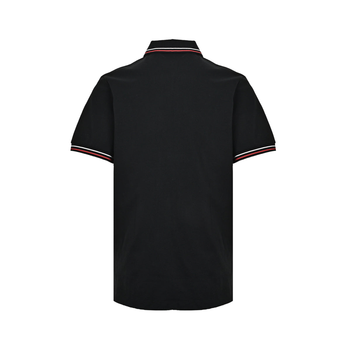 Prada Contrast Stripe Chest Embroidery Polo Short Sleeves