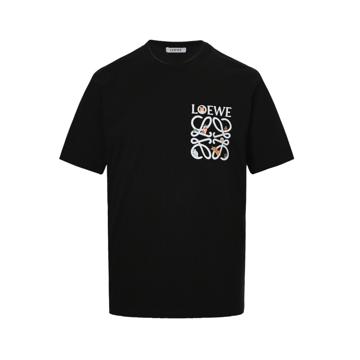 Loewe/Luo Yiwei 25ss chest printed logo short sleeves