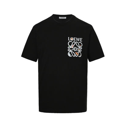 Loewe/Luo Yiwei 25ss chest printed logo short sleeves