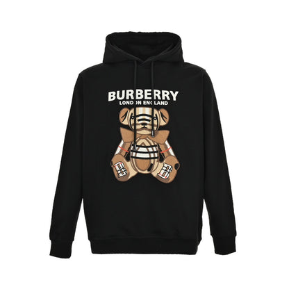 Burberry embroidered teddy bear hooded sweatshirt