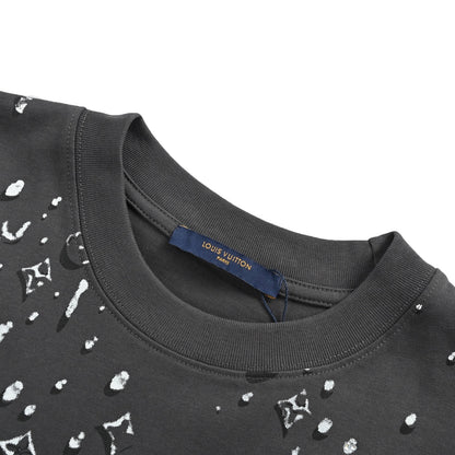 Louis Vuitton 26ss 3D presbyopia water drop print short sleeves