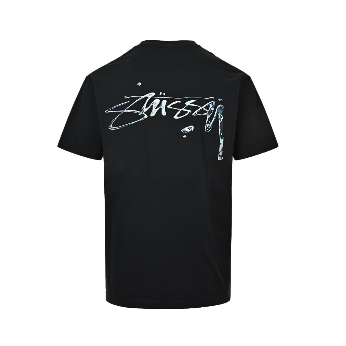Stussy mercury letter printed short sleeves