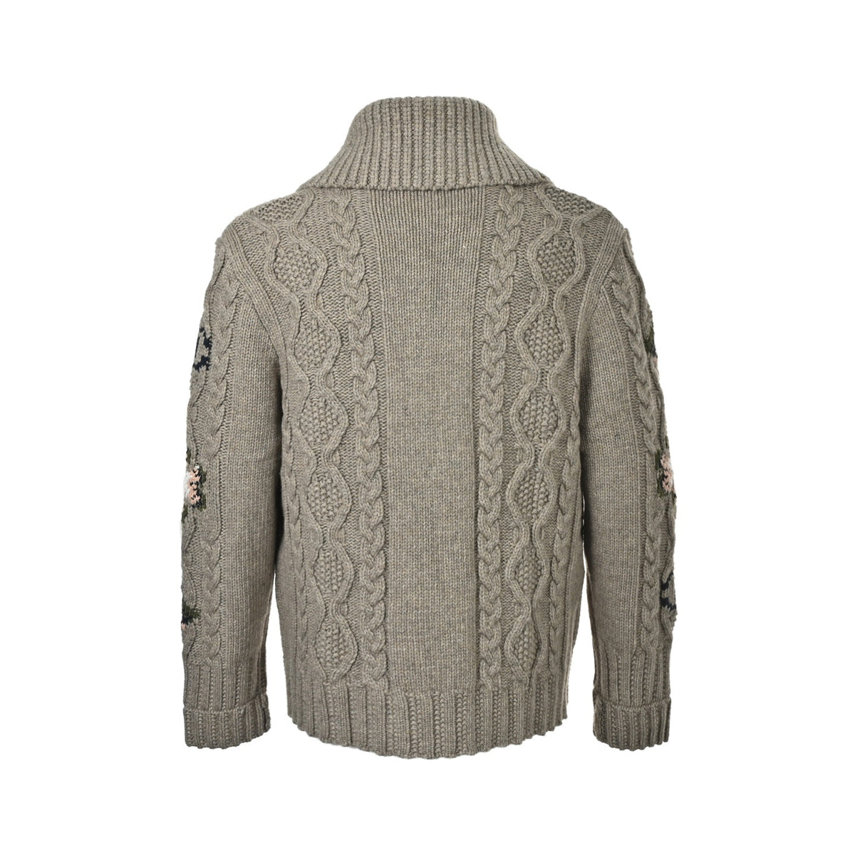 CHANEL cable knit zipper jacket