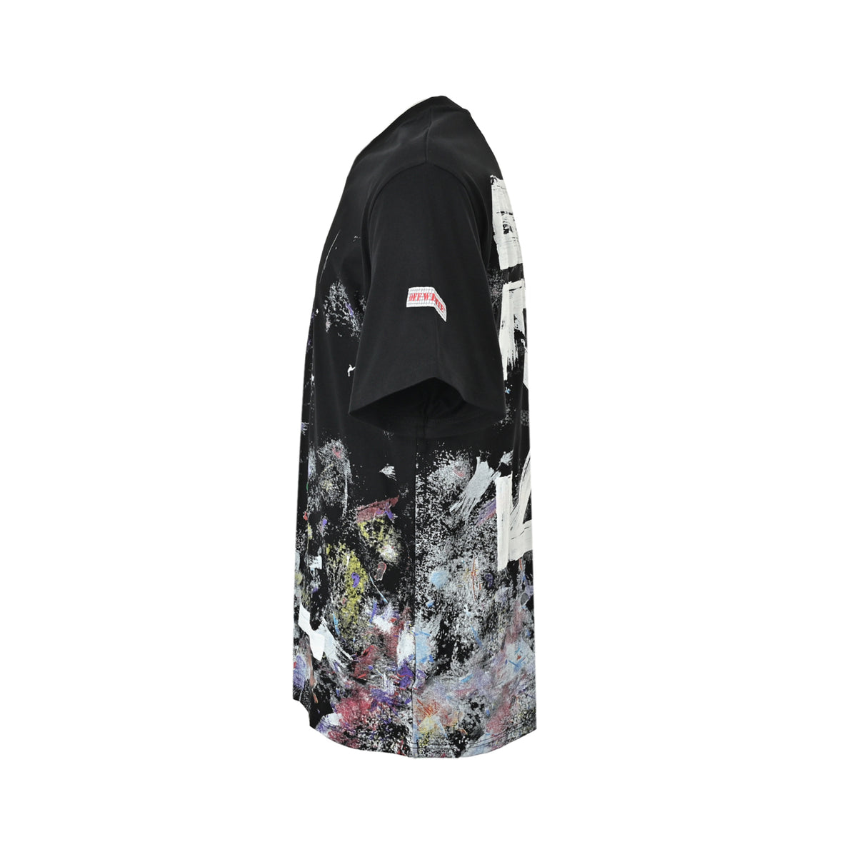 OFF WHITE starry sky fireworks splash ink arrow short sleeves