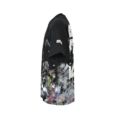 OFF WHITE starry sky fireworks splash ink arrow short sleeves