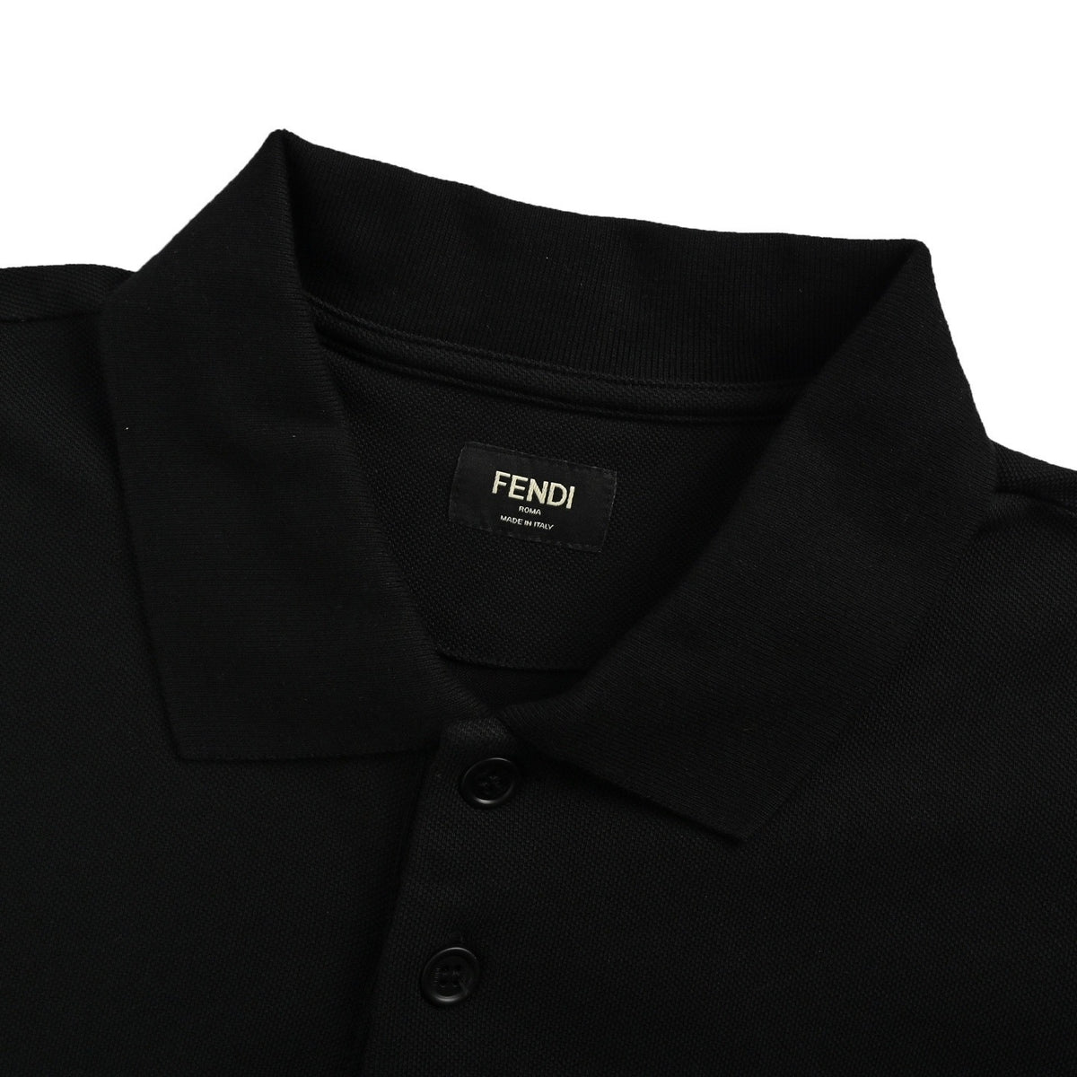 Fendi 25ss hot stamping FF logo Polo short sleeves