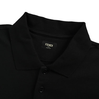 Fendi 25ss hot stamping FF logo Polo short sleeves