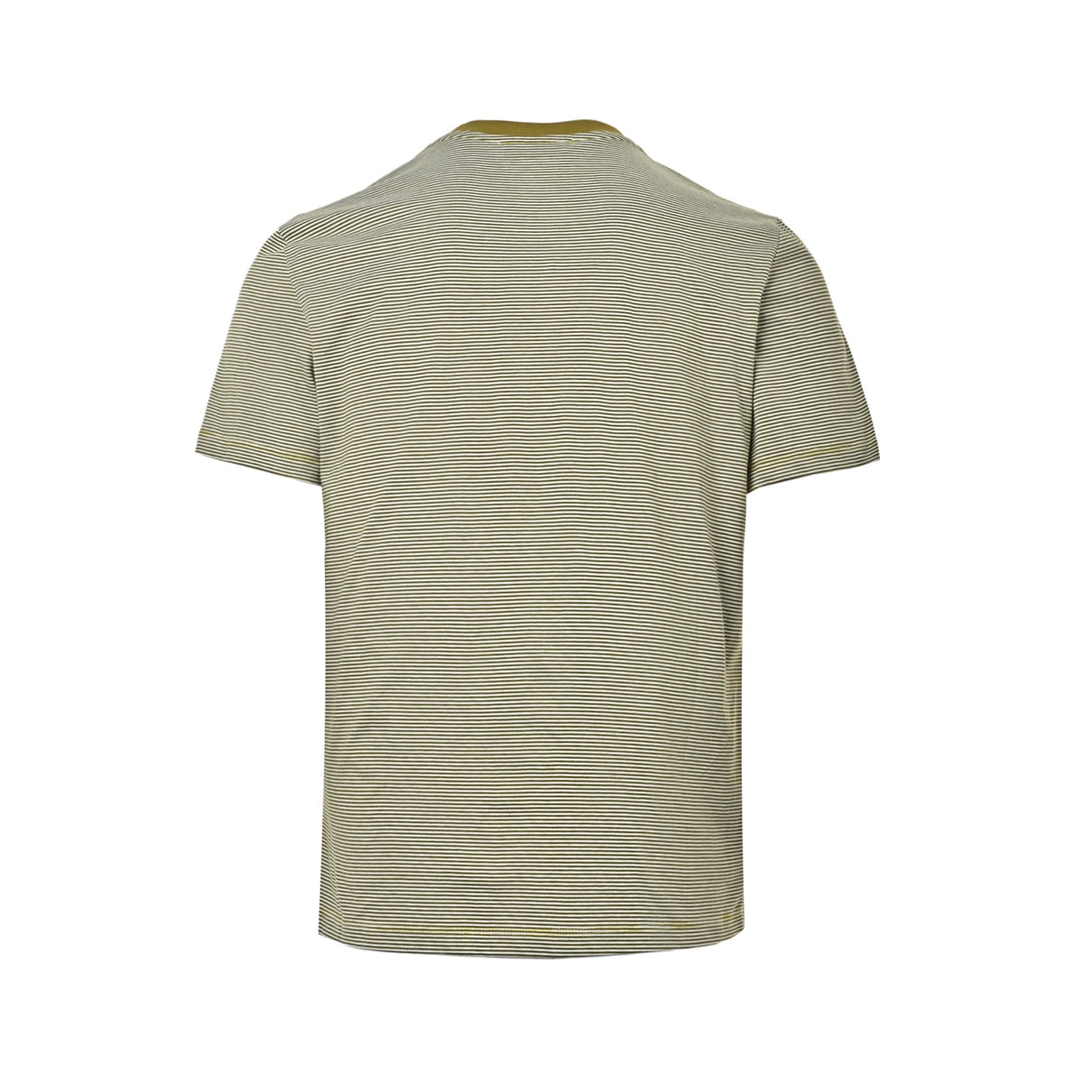 Miu Miu mustard yellow collar striped short sleeves