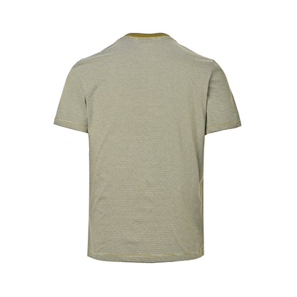 Miu Miu mustard yellow collar striped short sleeves