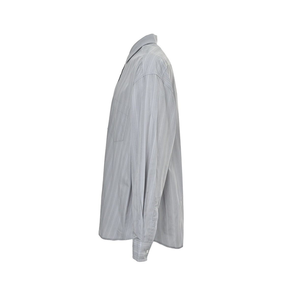Acne Studios label striped long-sleeved shirt