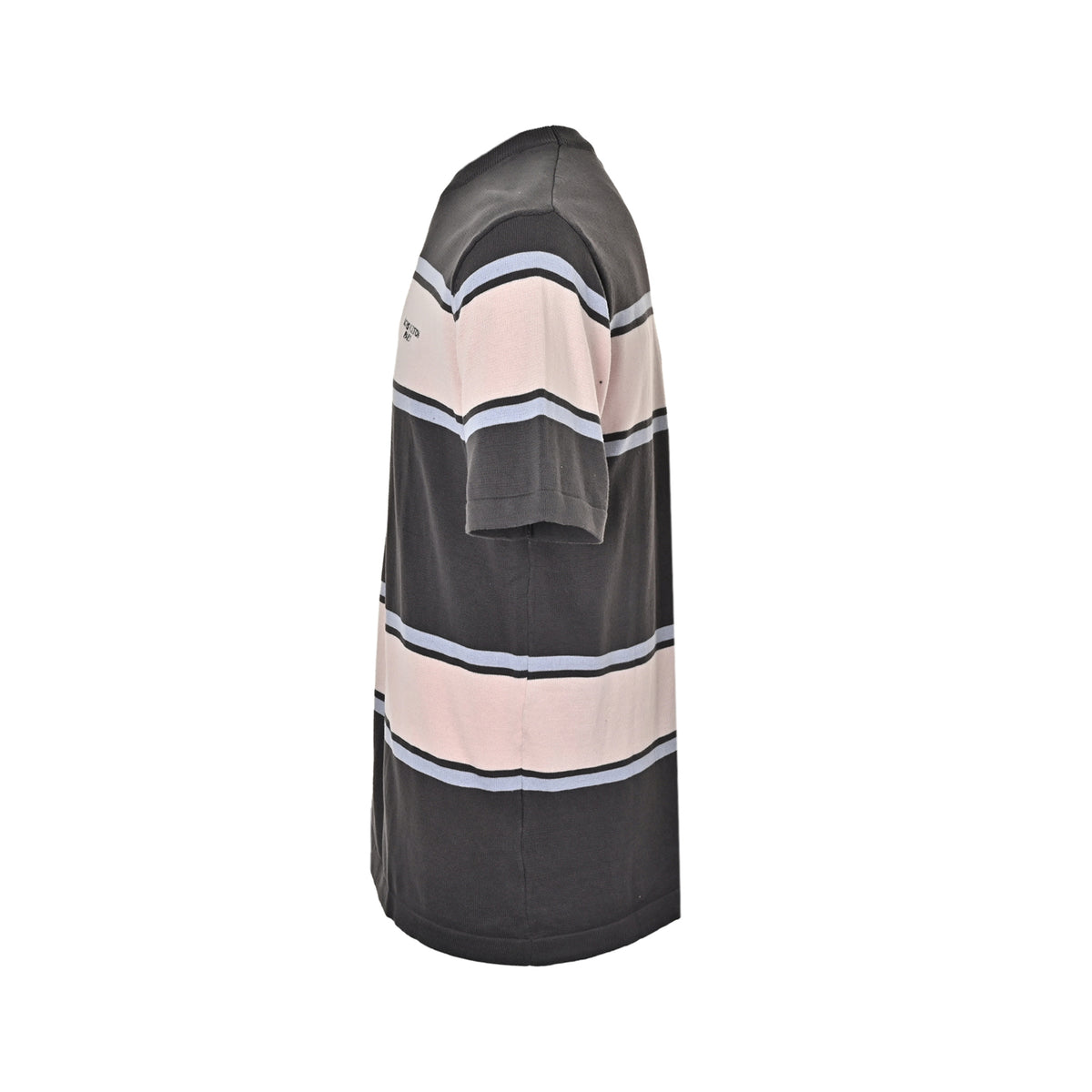 Louis Vuitton 26ss contrasting color patchwork striped knitted short sleeves