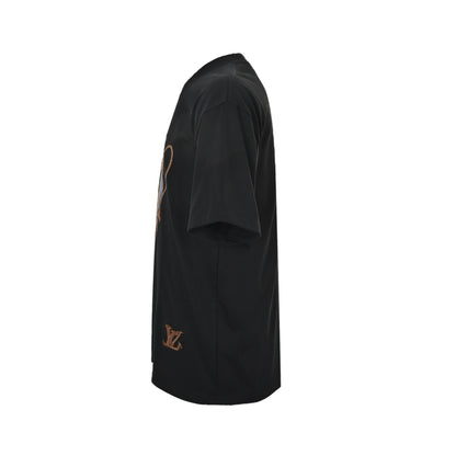 Louis Vuitton Western denim heavy embroidered short sleeves