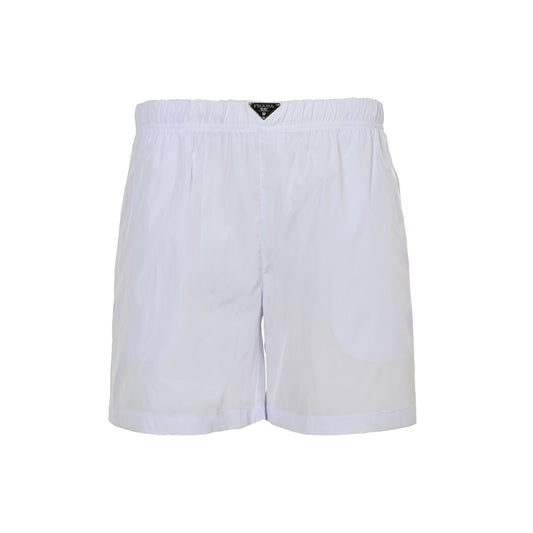 Prada 25ss waist triangle beach shorts