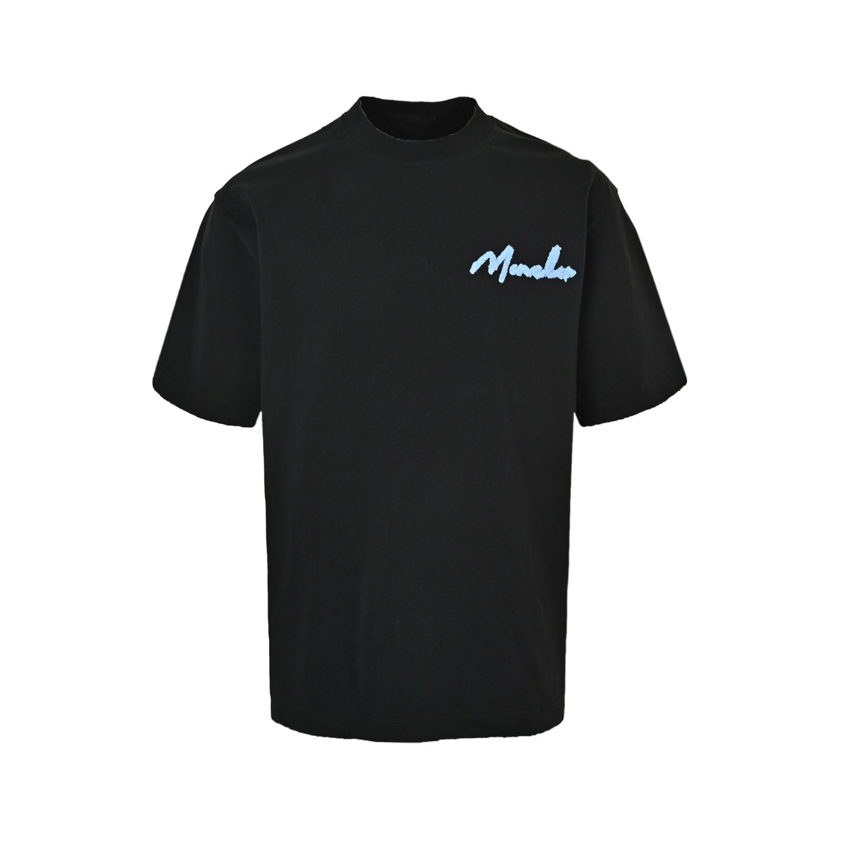 Moncler/Mask 26ss M embroidered letter short sleeves