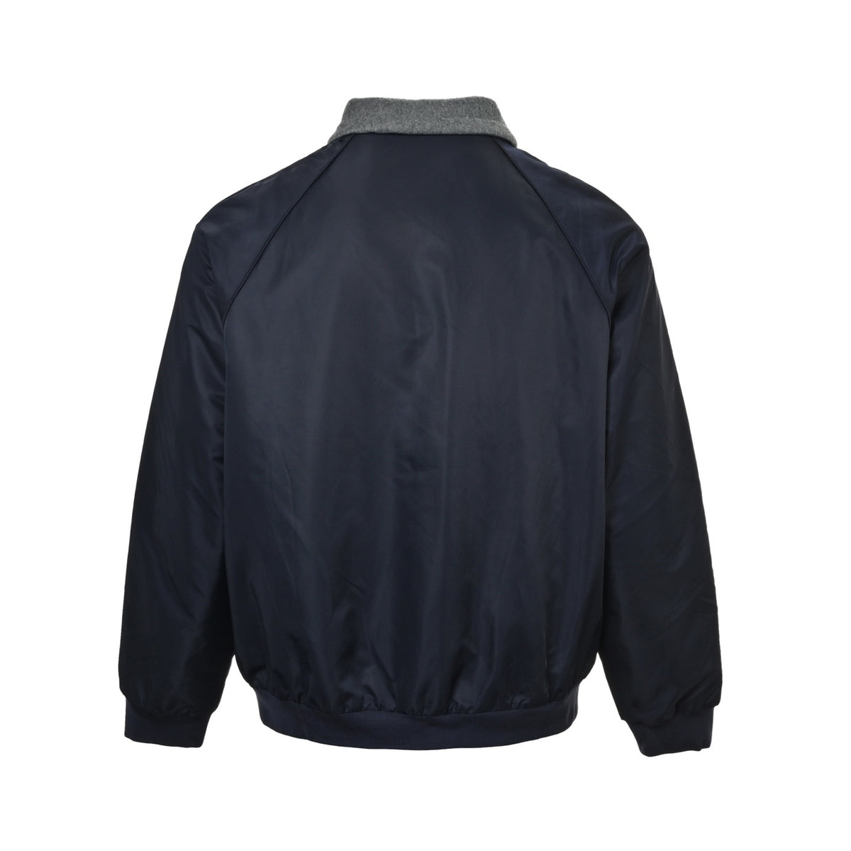 Miu Miu reversible technical fabric fleece jacket stand collar jacket