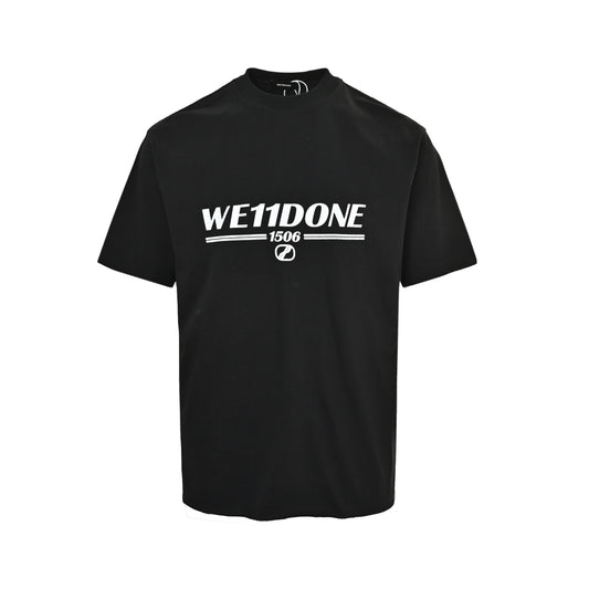 WE11DONE 1506 horizontal logo letter printed short sleeves