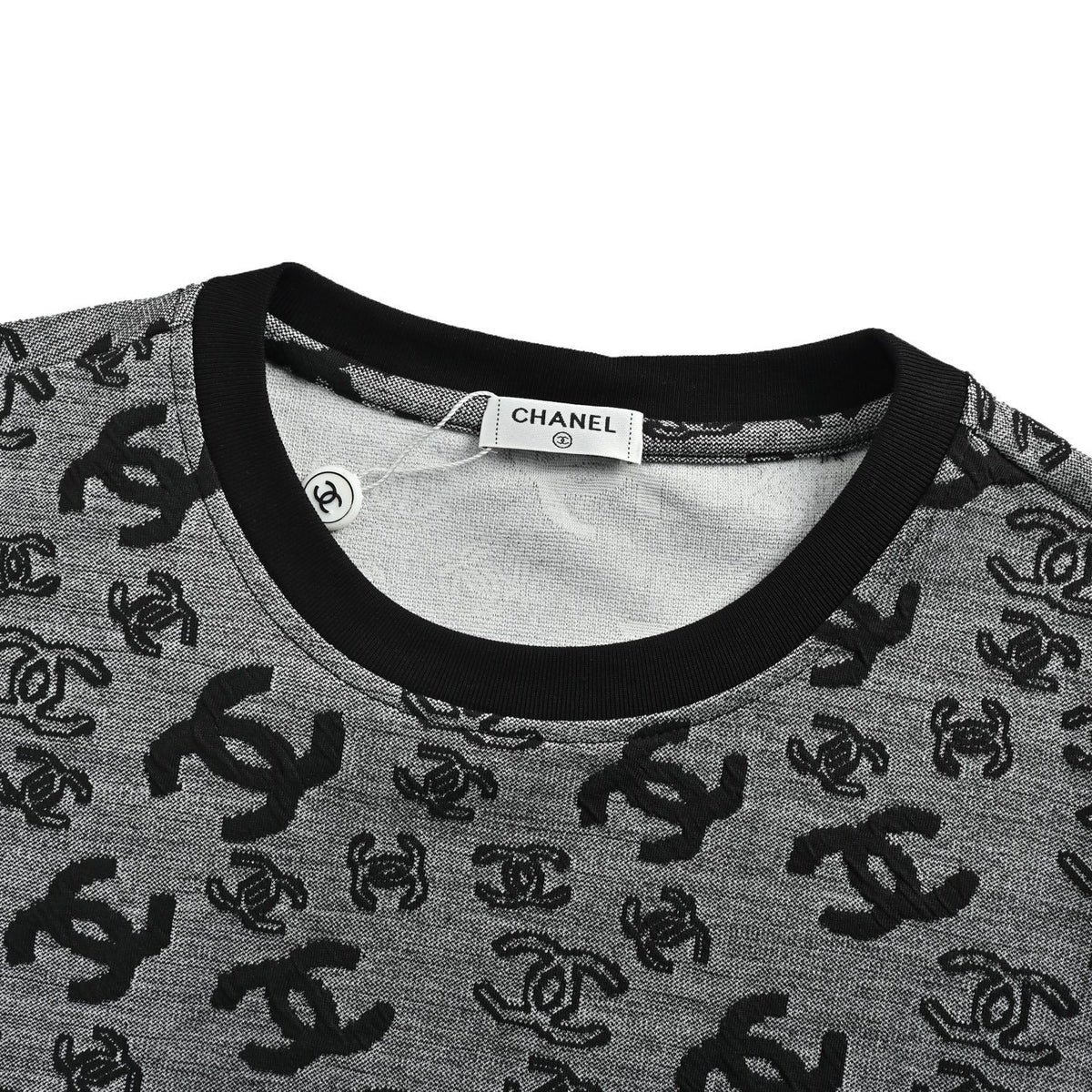 Chanel 26ss all-over presbyopia jacquard short sleeves