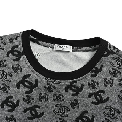 Chanel 26ss all-over presbyopia jacquard short sleeves