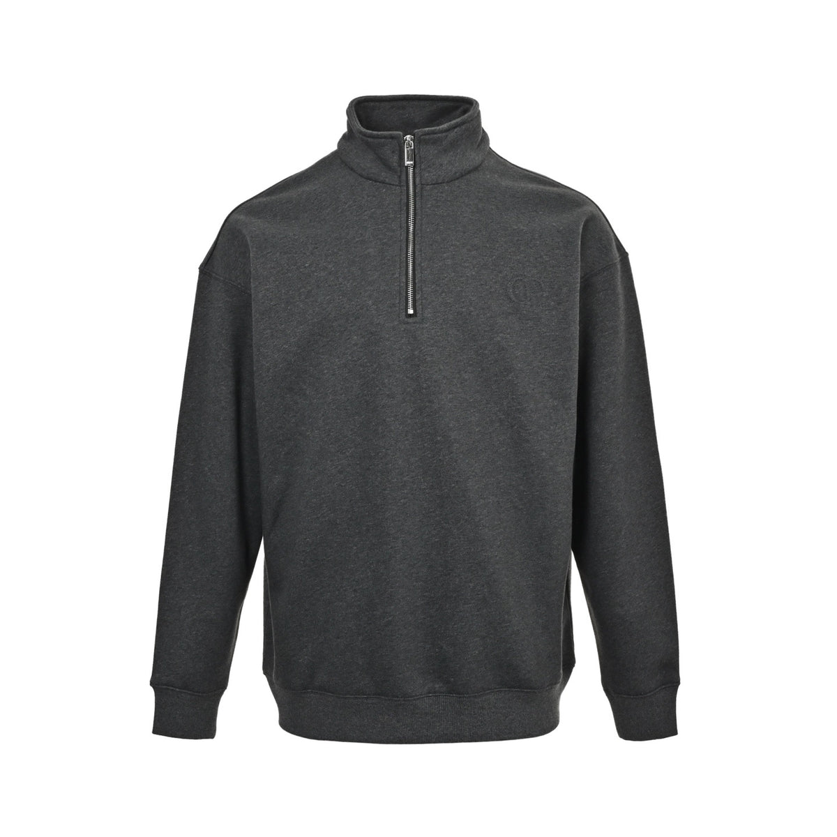 Dior ICON round embroidery half zip suit stand collar sweatshirt