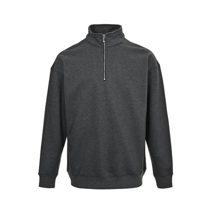 Dior ICON round embroidery half zip suit stand collar sweatshirt