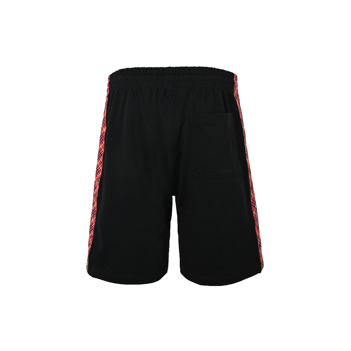 Burberry red plaid web shorts