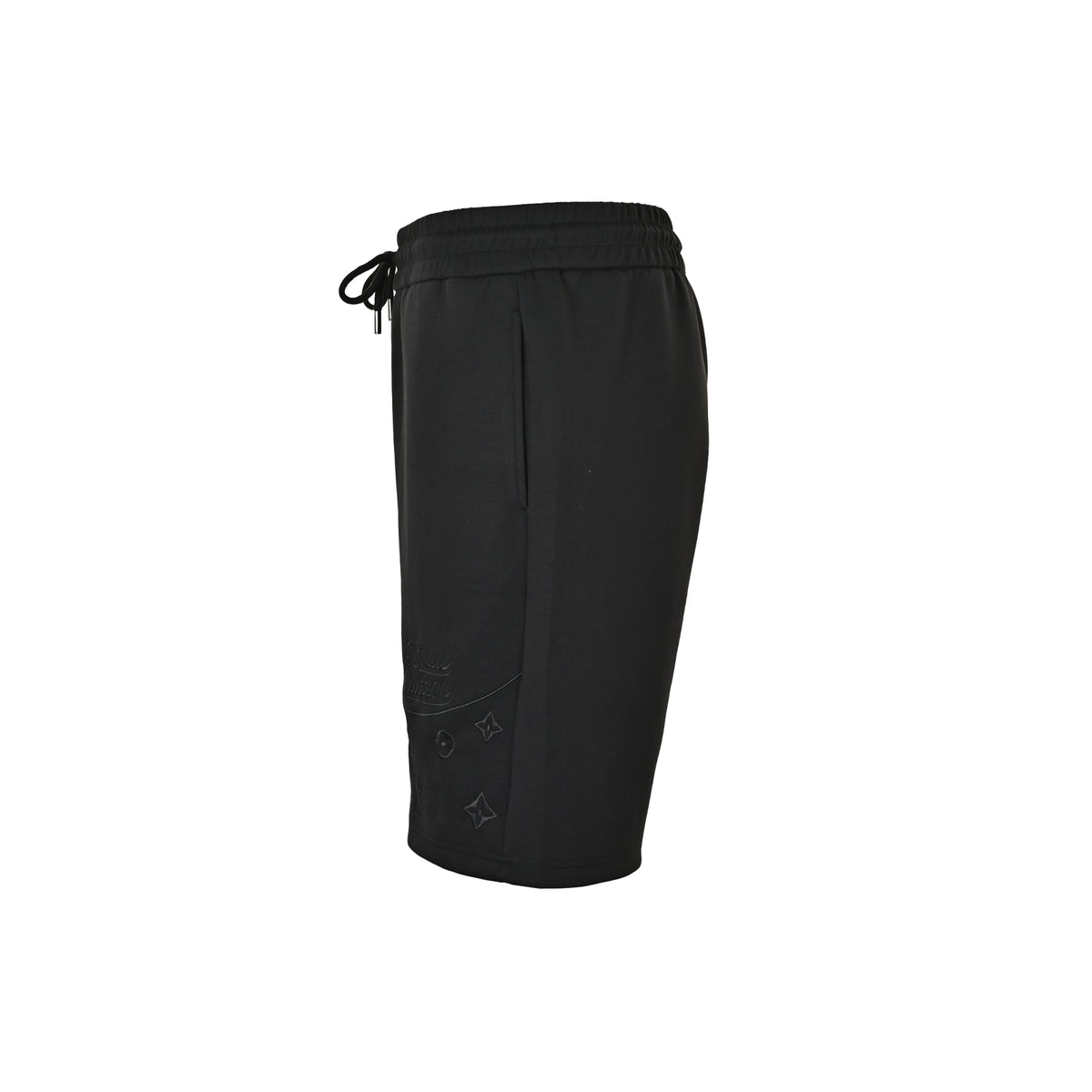Louis Vuitton hem dark pattern half-length presbyopic embroidered shorts