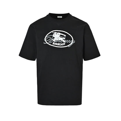Burberry Oval Horse Knight Embroidered Short Sleeve