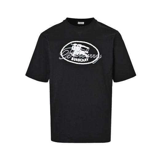 Burberry Oval Horse Knight Embroidered Short Sleeve