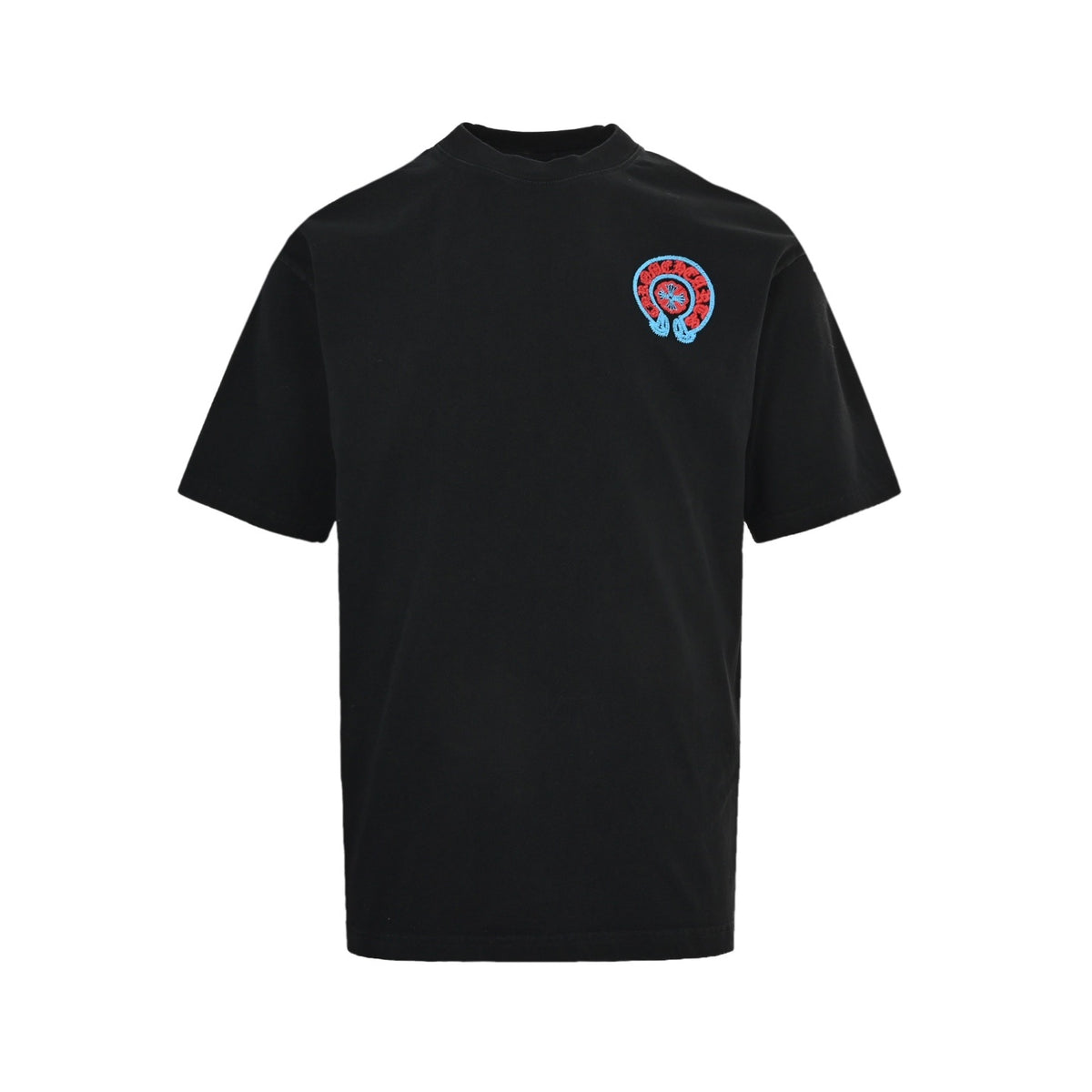 Chrome Hearts/Chrome Heart woven embroidered scroll short sleeves