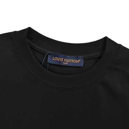 Louis Vuitton red label letter embroidered short sleeves
