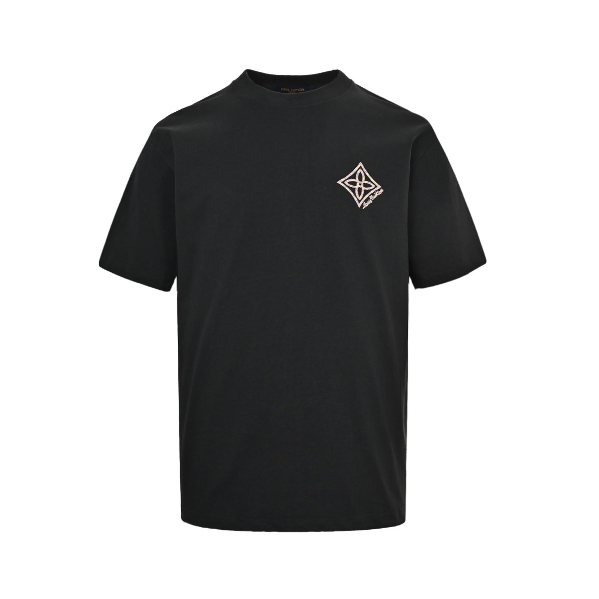 Louis Vuitton colorful four-leaf clover embroidered short sleeves