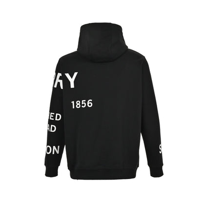 Burberry thick rubber letter print hooded sweatshirt