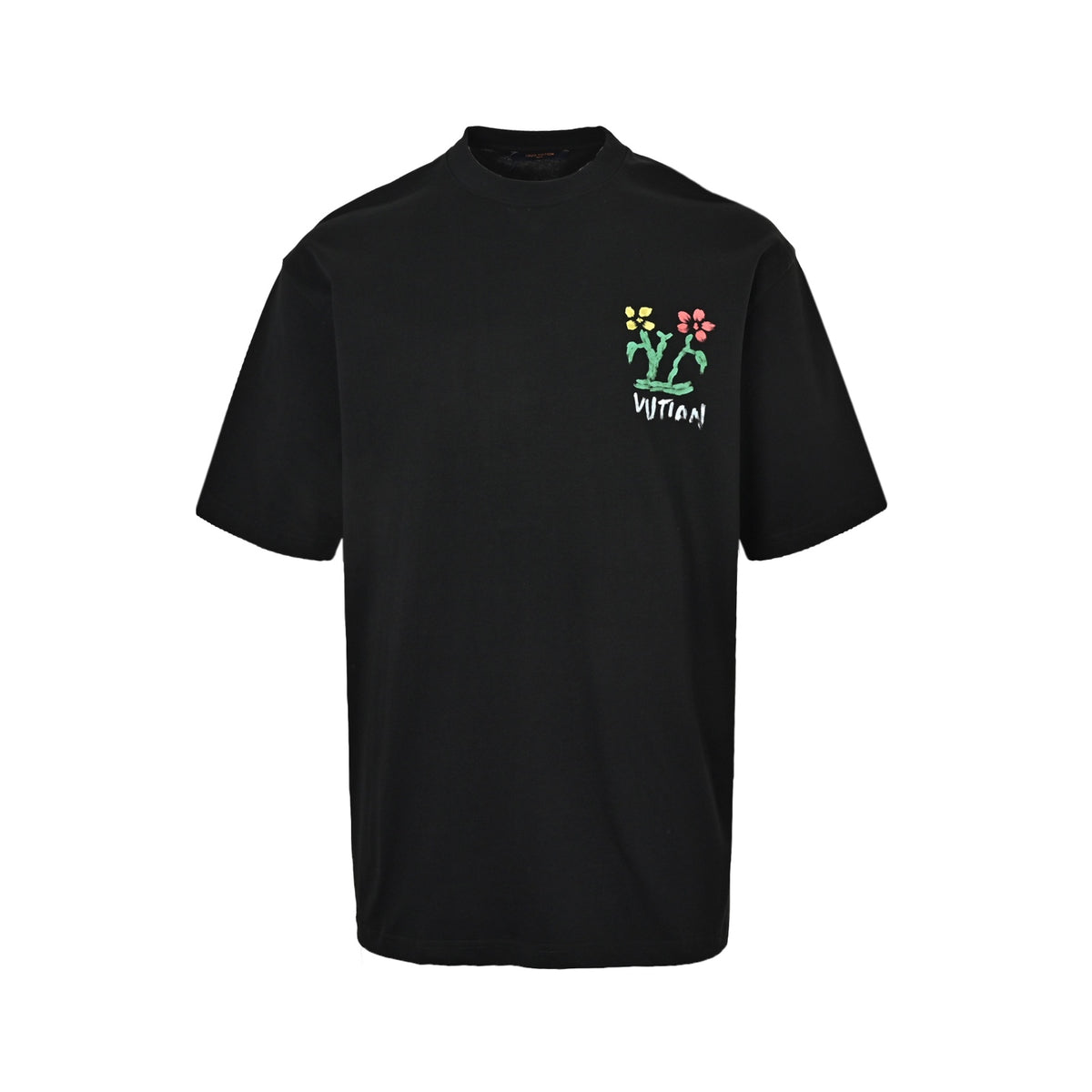 Louis Vuitton graffiti flower print short sleeves