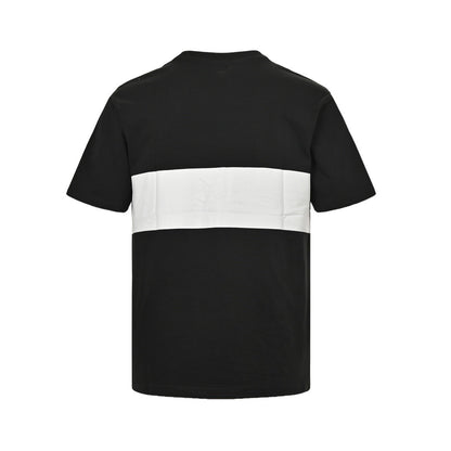 Burberry 24ss white horizontal striped war horse print short sleeves