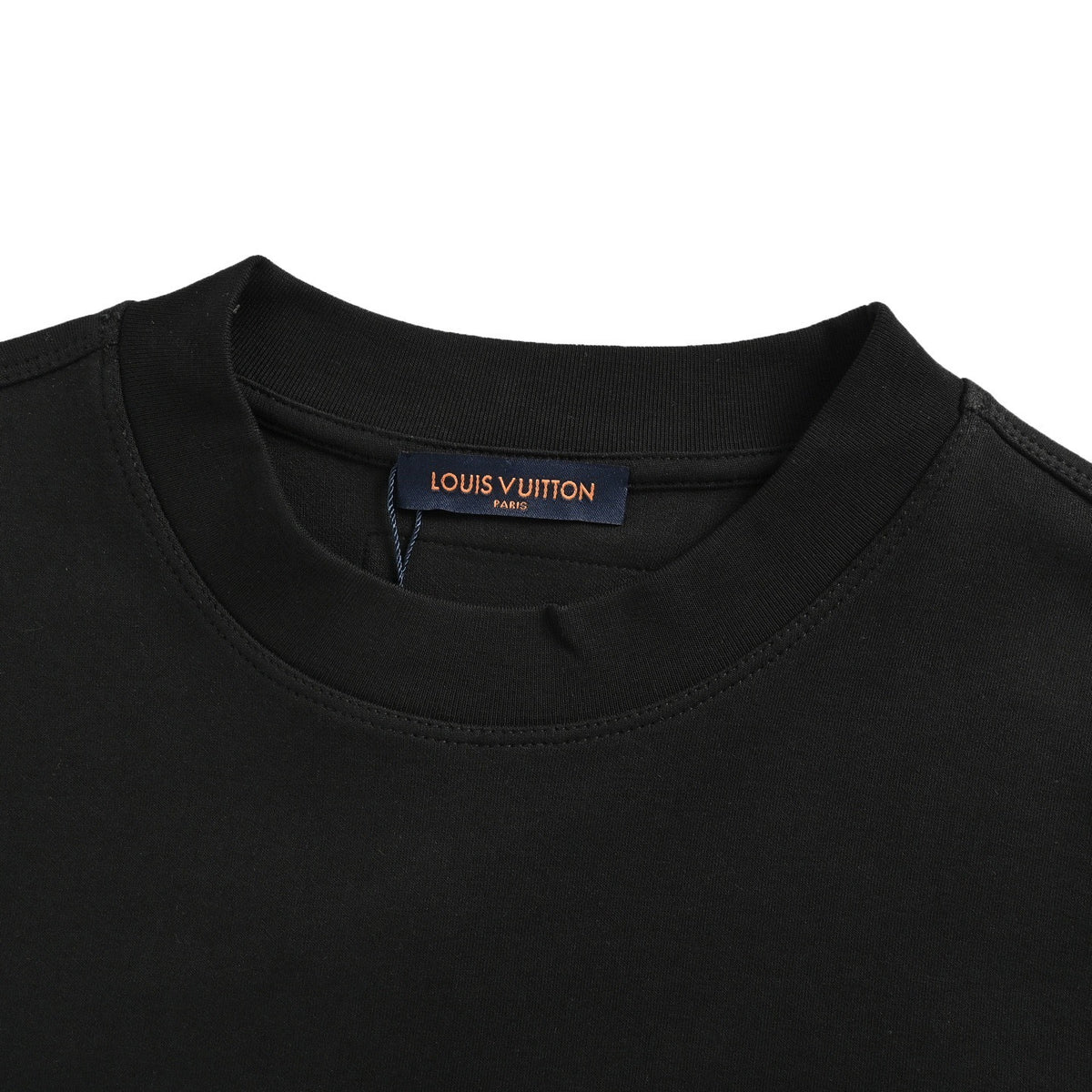 Louis Vuitton 25Fw large logo beaded embroidery long-sleeved T-shirt