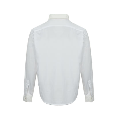 LORO PIANA LP logo embroidered long-sleeved shirt