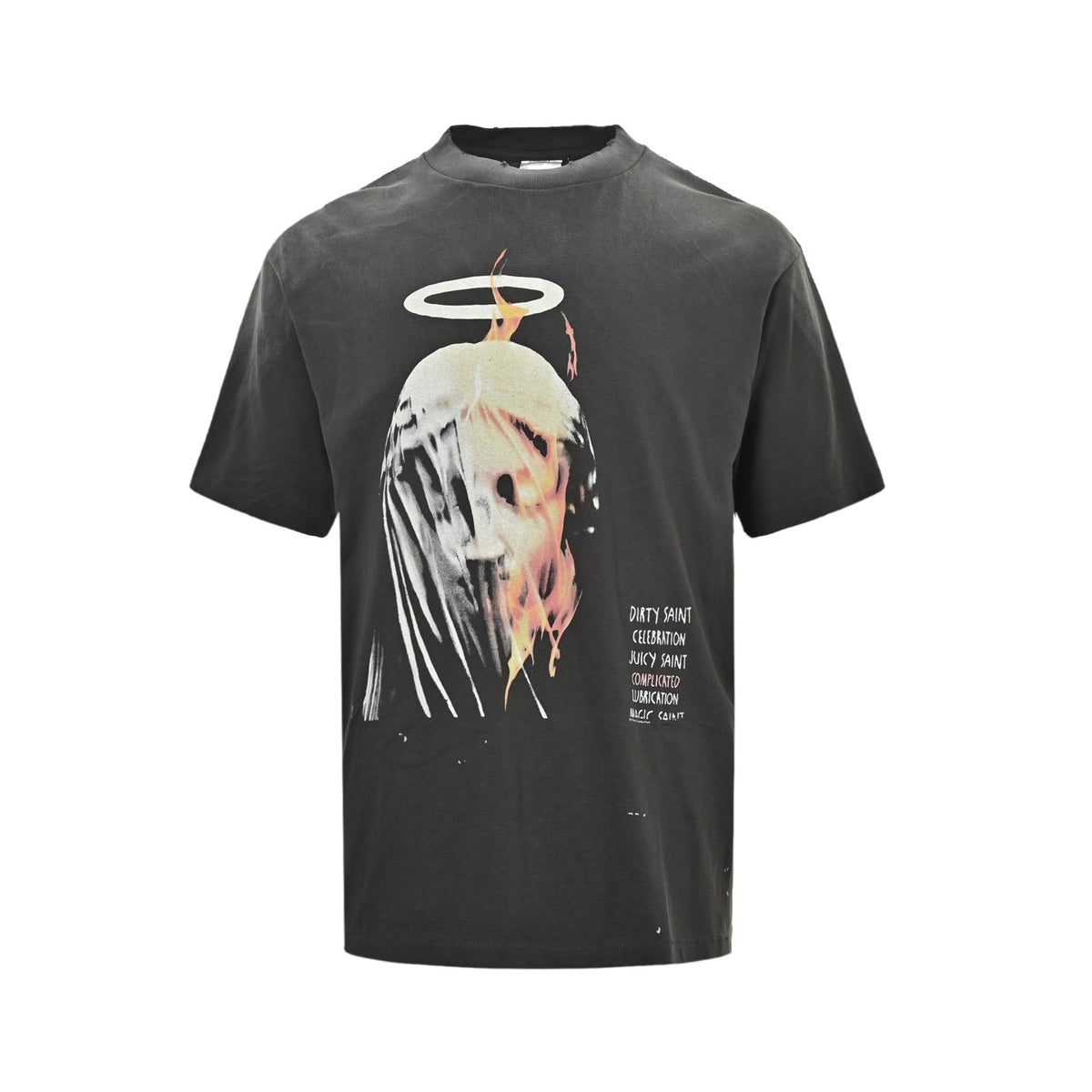 SAINT MICHAEL 25ss Angel Veil Virgin Print Short Sleeve
