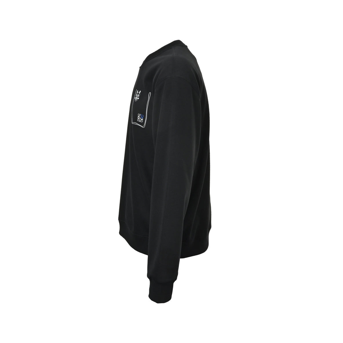 Loewe/Luo Yiwei 25Fw fake pocket kitten round neck sweatshirt