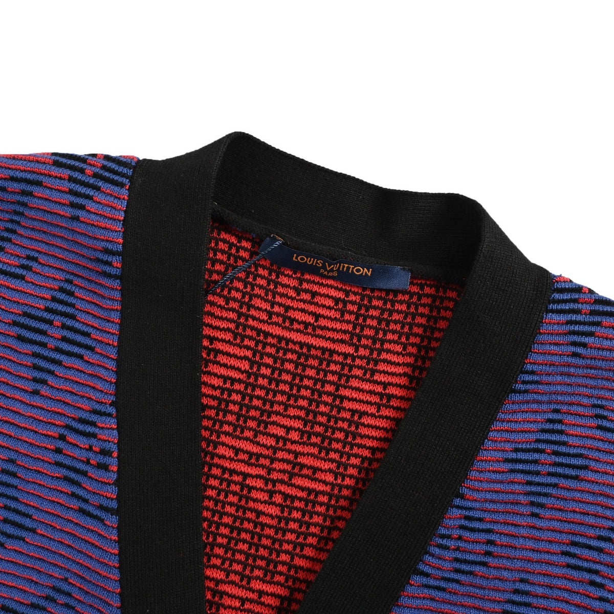 Louis Vuitton 25Fw old flower jacquard striped sweater cardigan